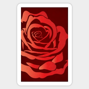 Red Rose Sticker